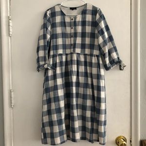 ROOLEE Gingham Midi Dress